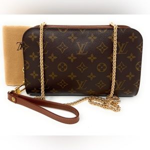 Louis Vuitton Orsay Wristlet Clutch Crossbody Monogram